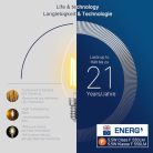 FLSNT E14 LED izzó 5,5W 6 darabos, meleg fehér - outlet termék