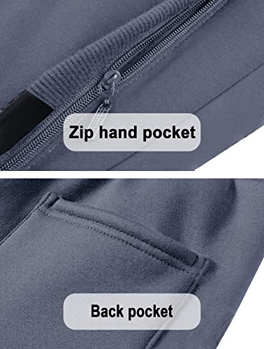 MAGCOMSEN férfi fleece szabadidőnadrág szürke/kék, 34 - outlet termék