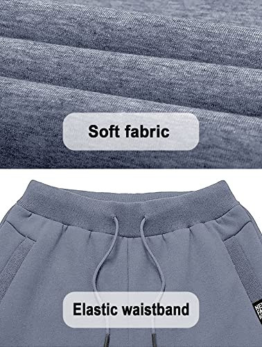 MAGCOMSEN 36 férfi fleece szabadidőnadrág szürke/kék - outlet termék