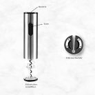 Cavatappi elektromos borosüvegnyitó professzionális, kapszulavágóval - outlet termék