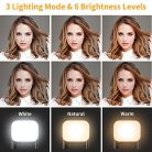 Bastone selfie állvány töltőfénnyel, 4 az 1-ben okostelefon állvány vezeték nélküli - outlet termék