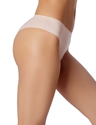 iB-iP női bugyi, selymes, légáteresztő, alacsony derekú méret: 16, világos rózsaszín - outlet termék