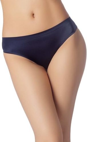 iB-iP női bugyi, selymes, légáteresztő, alacsony derekú méret: 16, tengerészkék - outlet termék
