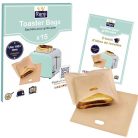 RANJI® 15x újrahasználható szendvicszsákok pirítóhoz, grillhez és mikrohullámúhoz - outlet termék