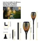 Lafhome napelemes láng fény kültérre 4 darabos, 96 LED, vízálló IP65, automatikus - outlet termék