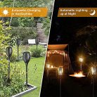 Lafhome napelemes láng fény kültérre 4 darabos, 96 LED, vízálló IP65, automatikus - outlet termék