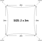 Dripex Toldo Vela téglalap alakú 4x5 m, vízálló és szélálló árnyékoló, 95% - outlet termék