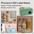 Phomemo D50 öntapadós címkenyomtató, Bluetooth címkekészítő, 20 mm - 24 mm - outlet termék