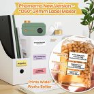 Phomemo D50 öntapadós címkenyomtató, Bluetooth címkekészítő, 20 mm - 24 mm - outlet termék