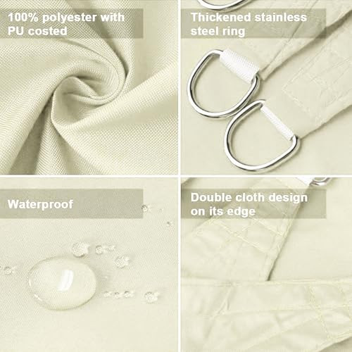 Dripex napvitorla készlet 3 x 5 m, vízlepergető, UV-védelem - outlet termék