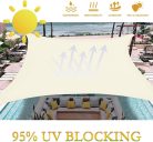 Dripex napvitorla készlet rögzítőkötelekkel 5 x 7 m, vízlepergető poliészter, 95% - outlet termék