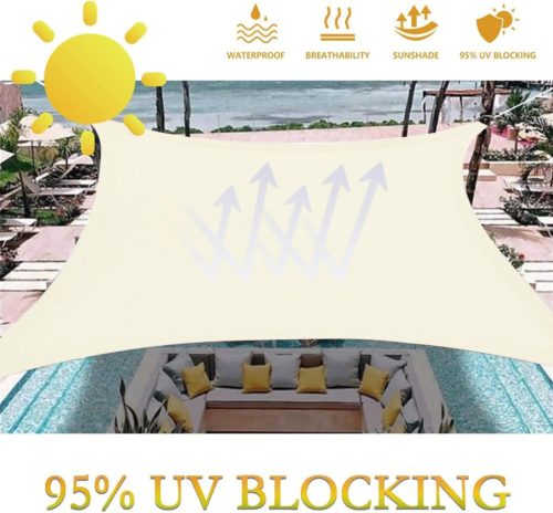 Dripex napvitorla készlet rögzítőkötelekkel 5 x 7 m, vízlepergető poliészter, 95% - outlet termék