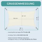 Dripex napvitorla készlet rögzítőkötelekkel 5 x 7 m, vízlepergető poliészter, 95% - outlet termék