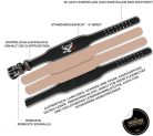 BEAST RAGE súlyemelő öv bőr 10 állítható lyuk 4" párnázott - outlet termék
