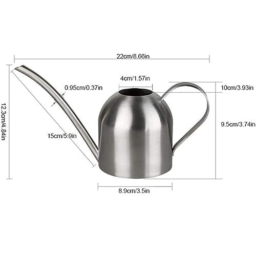 AKOGD 500 ml locsolókanna rozsdamentes acél, hosszú kiöntő, kényelmes fogantyú - outlet termék