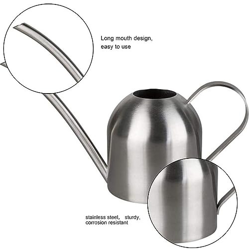 AKOGD 500 ml locsolókanna rozsdamentes acél, hosszú kiöntő, kényelmes fogantyú - outlet termék