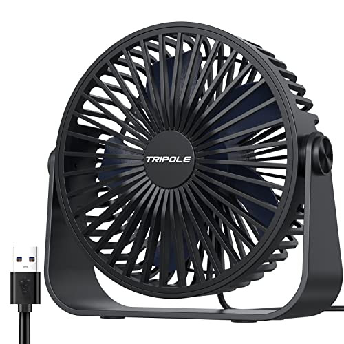 TriPole USB asztali ventilátor, 3 sebességes, mini asztali ventilátor, 360°-os - outlet termék