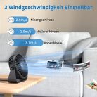 TriPole USB asztali ventilátor, 3 sebességes, mini asztali ventilátor, 360°-os - outlet termék