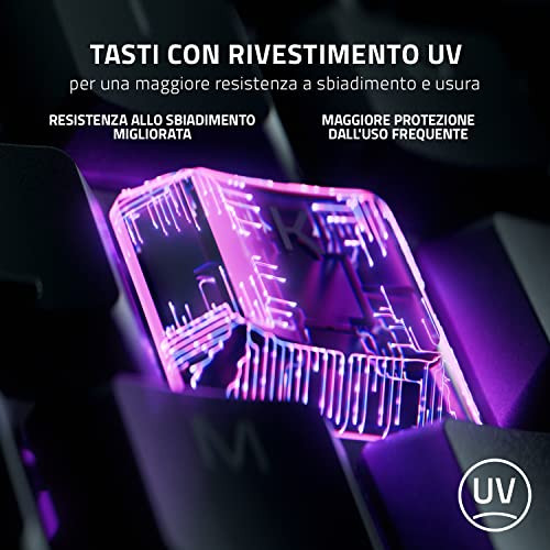 Razer Ornata V3 - lapos mecha-membrán billentyűzet Razer Chroma RGB olasz kiosztás - outlet termék