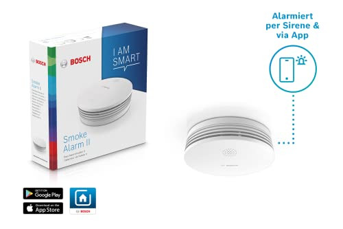 Bosch Smart Home füstérzékelő II, alkalmazás funkcióval, Apple HomeKit kompatibilis - outlet termék