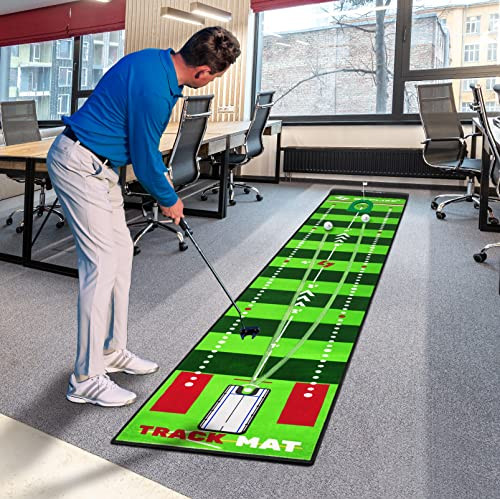 SAPLIZE Golf Putting Mat, Bundle A pályakövetés, több edzésmód vagy Bundle B két - outlet termék