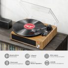 FYDEE vinyl lemezjátszó beépített sztereó hangszóróval, 3-sebességes 33/45/78 RPM - outlet termék