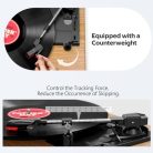 FYDEE vinyl lemezjátszó beépített sztereó hangszóróval, 3-sebességes 33/45/78 RPM - outlet termék