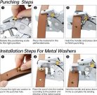 Mygeromon Eyelet fogó készlet 5 mm bőr/kártya lyukasztó - outlet termék