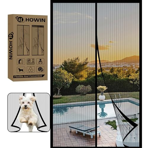 Magnetic szúnyogháló ajtó, erkélyajtó, fúrás nélkül, 70 x 210 cm, rovarháló ajtó - outlet termék