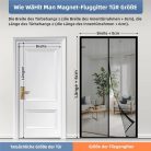 Magnetic szúnyogháló ajtó, erkélyajtó, fúrás nélkül, 70 x 210 cm, rovarháló ajtó - outlet termék