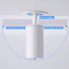 Yafido 2 darabos led mennyezeti lámpa fehér, 1 égős, forgatható 360°, GU10 - outlet termék