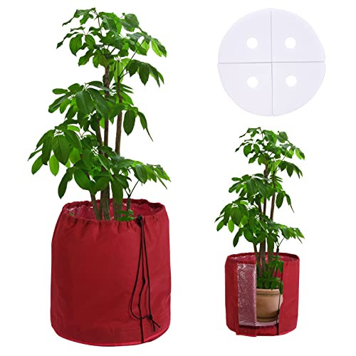 DEWUR hővédő edény növényekhez dupla szigetelés, téli védelem fagy és nedvesség - outlet termék