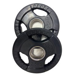   PhysKcal olimpiai súlytárcsák gumírozott bevonattal 2,5 kg, tri-fogantyúk - outlet termék