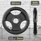 PhysKcal olimpiai súlytárcsák gumírozott bevonattal 2,5 kg, tri-fogantyúk - outlet termék