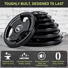 PhysKcal olimpiai súlytárcsák gumírozott bevonattal 2,5 kg, tri-fogantyúk - outlet termék