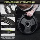 PhysKcal olimpiai súlytárcsák gumírozott bevonattal 2,5 kg, tri-fogantyúk - outlet termék