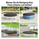 WOLTU kerek medencetakaró, 560 cm átmérő, vízálló, napenergiás ponyva medencéhez - outlet termék