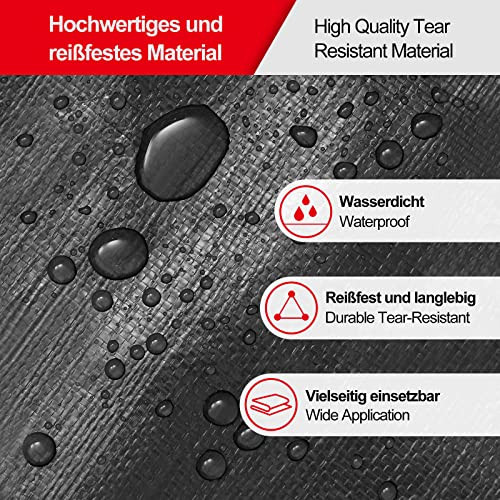 WOLTU kerek medencetakaró, 560 cm átmérő, vízálló, napenergiás ponyva medencéhez - outlet termék