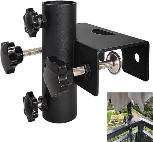 VANROUG erős napernyő tartó bilincs fekete - outlet termék