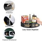 XNTONG - 360° forgó tároló, 25,5 cm fűszertartó konyha, szekrény, étkező, fürdőszoba - outlet termék