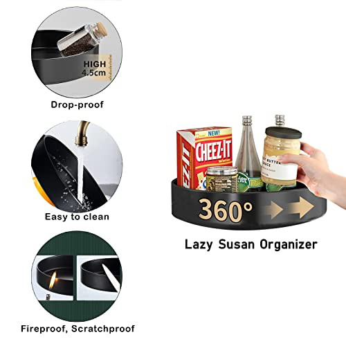 XNTONG - 360° forgó tároló, 25,5 cm fűszertartó konyha, szekrény, étkező, fürdőszoba - outlet termék