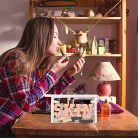 SKIN átlátszó kozmetikai táska cipzárral, vízálló, hordozható PVC sminktáska nőknek - outlet termék