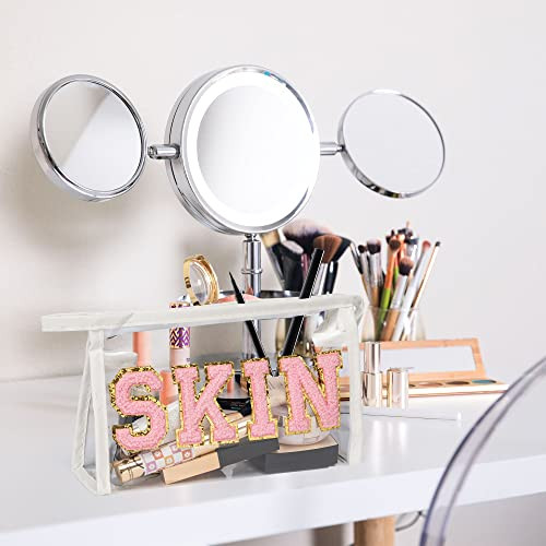 SKIN átlátszó kozmetikai táska cipzárral vízálló hordozható PVC sminktáska nőknek - outlet termék