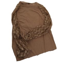 DEARCASE női hosszú ujjú póló barna S - outlet termék