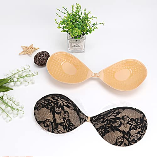 Voxshe öntapadós melltartó, 2 darabos ragasztós, hát nélküli, pánt nélküli, csipkés - outlet termék