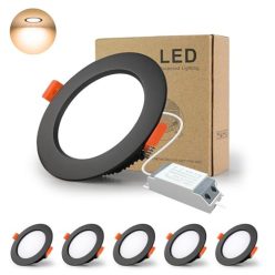  BAGZY LED süllyesztett mennyezeti lámpa 9W 10 darabos, 900LM, meleg fehér 3000K - outlet termék