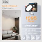 BAGZY LED süllyesztett mennyezeti lámpa 9W 10 darabos, 900LM, meleg fehér 3000K - outlet termék