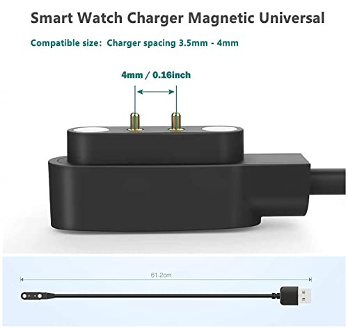 Aliwisdom univerzális okosóra töltő mágneses 2 tűs, 4 mm - outlet termék