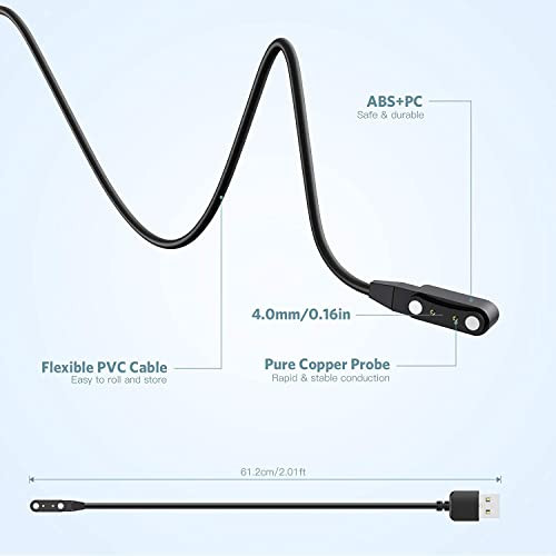 Aliwisdom univerzális okosóra töltő mágneses 2 tűs, 4 mm - outlet termék