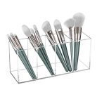 FFowcye akril tolltartó és sminkecset tartó - 4 rekeszes átlátszó ceruzatartó - outlet termék